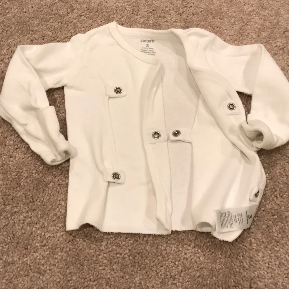 Carters Side-Snap Shirts (size 3m)